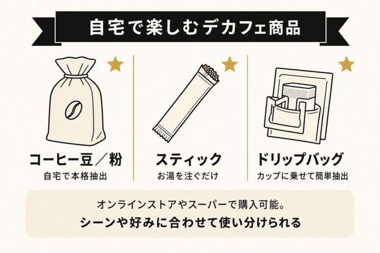 コーヒー豆/スティック/ドリップバッグの3形態紹介