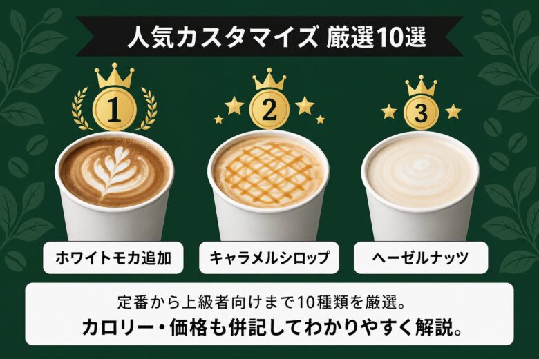 スターバックスラテの人気カスタマイズ厳選10選