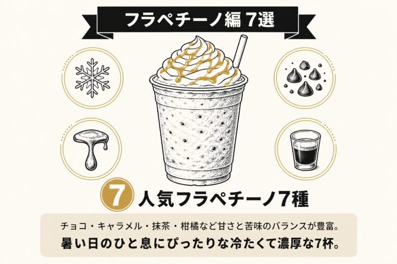 スタバ有料カスタマイズフラペチーノおすすめ7選