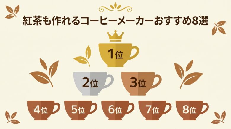 【2026年】紅茶も作れるコーヒーメーカーおすすめランキング8選