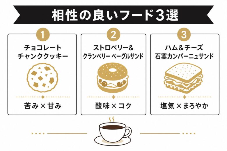 トリプルエスプレッソラテと相性の良いフードメニュー3選