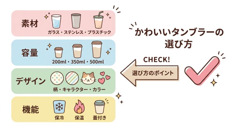 失敗しないかわいいタンブラーの選び方