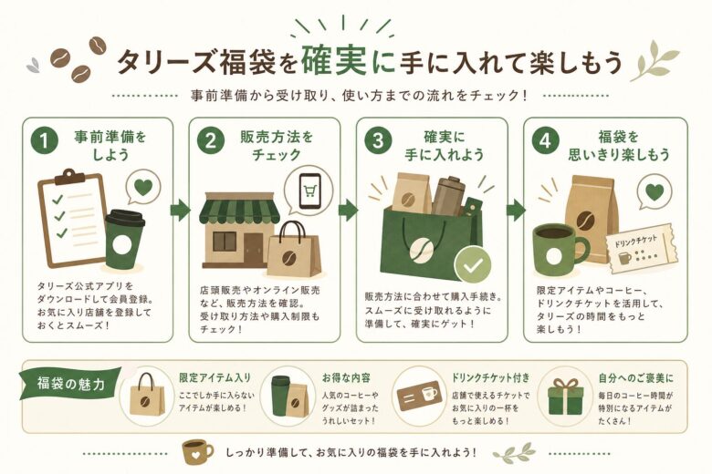 タリーズ福袋2026を確実に手に入れて楽しもう