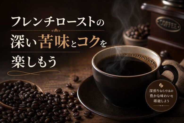 フレンチローストの深い苦味とコクを楽しもう