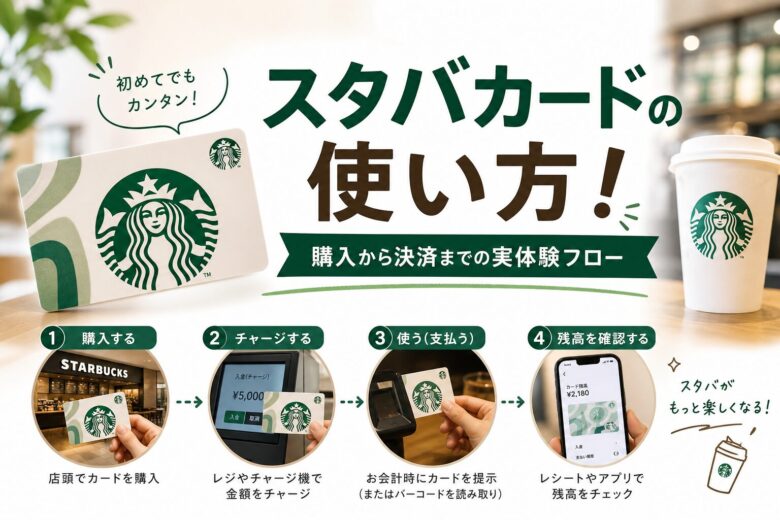 スタバカードの使い方！購入から決済までの実体験フロー