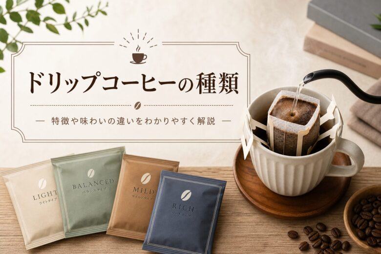 ドリップコーヒーの種類