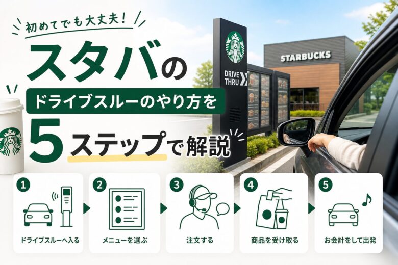 スタバのドライブスルーのやり方を5ステップで解説