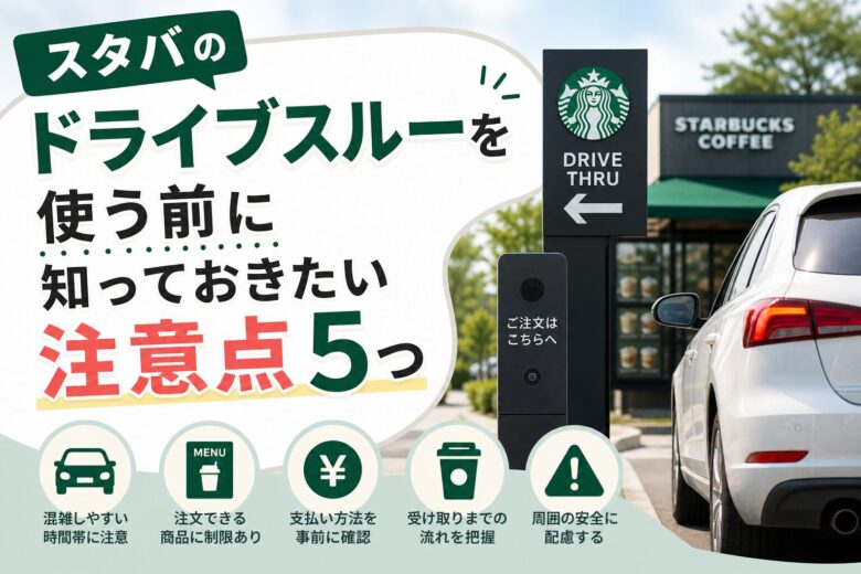 スタバのドライブスルーを使う前に知っておきたい注意点5つ