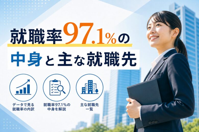 就職率97.1%の中身と主な就職先