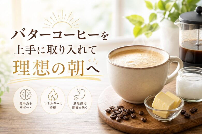 バターコーヒーを上手に取り入れて理想の朝へ