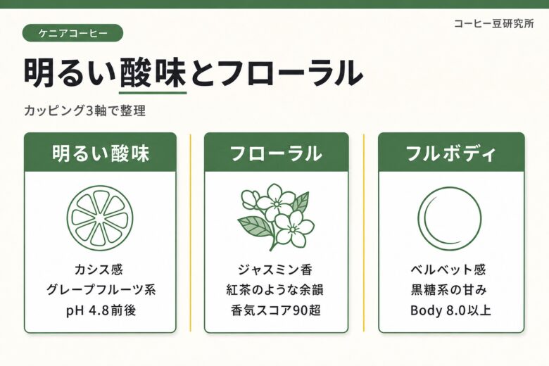 ケニアコーヒーの特徴は明るい酸味と果実感