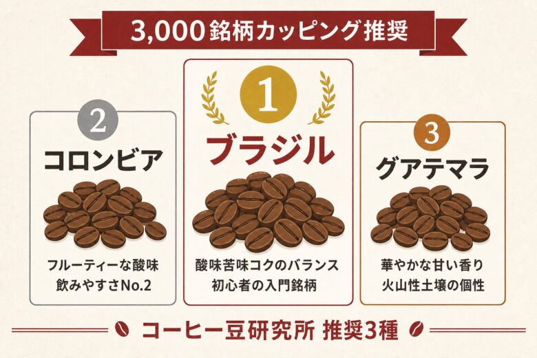3000銘柄カッピングから推奨3種