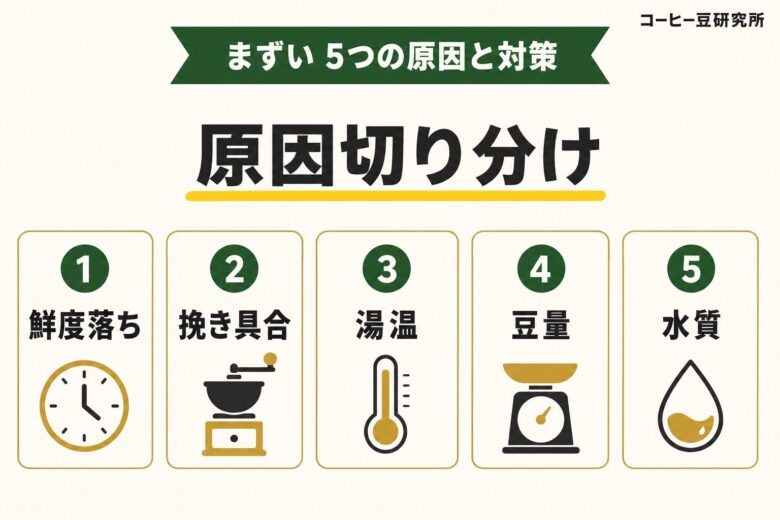無印コーヒーがまずい5つの原因と対策