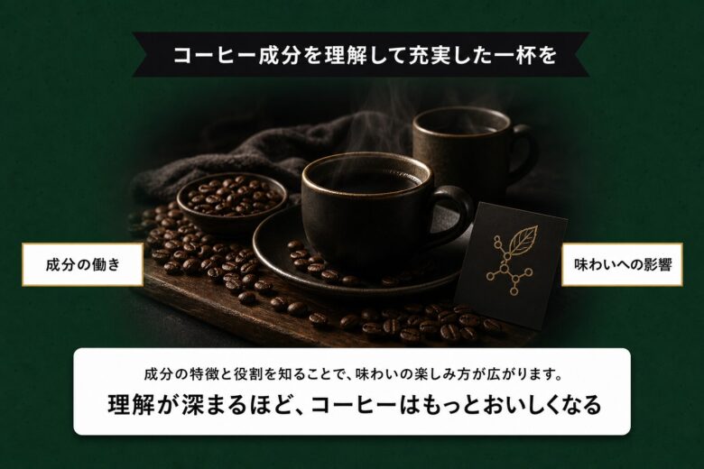 コーヒー成分を理解して充実した一杯を