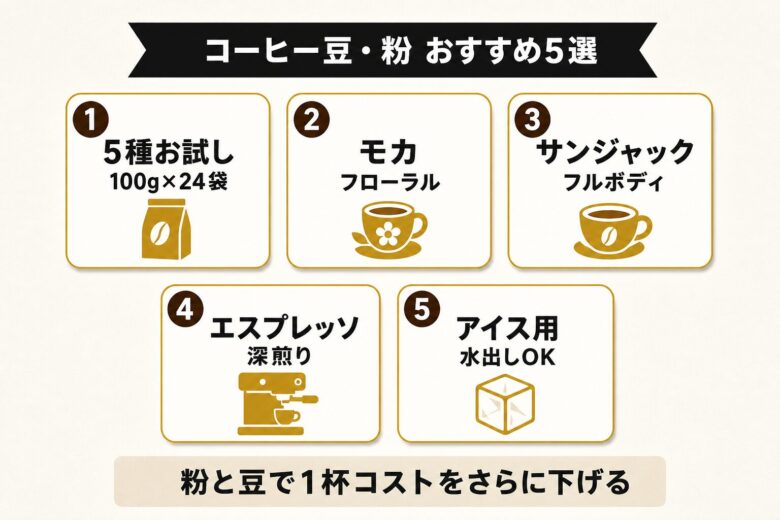 ブルックスのコーヒー豆 粉おすすめ5選 レギュラーコーヒー