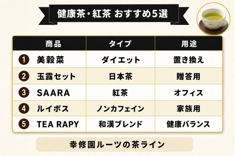 ブルックスの健康茶 紅茶おすすめ5選