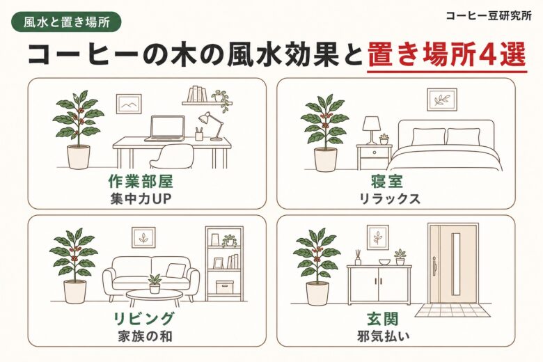 コーヒーの木の風水効果と置き場所4選