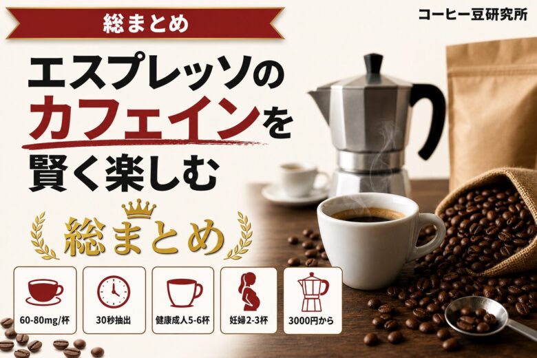 エスプレッソのカフェイン総まとめ