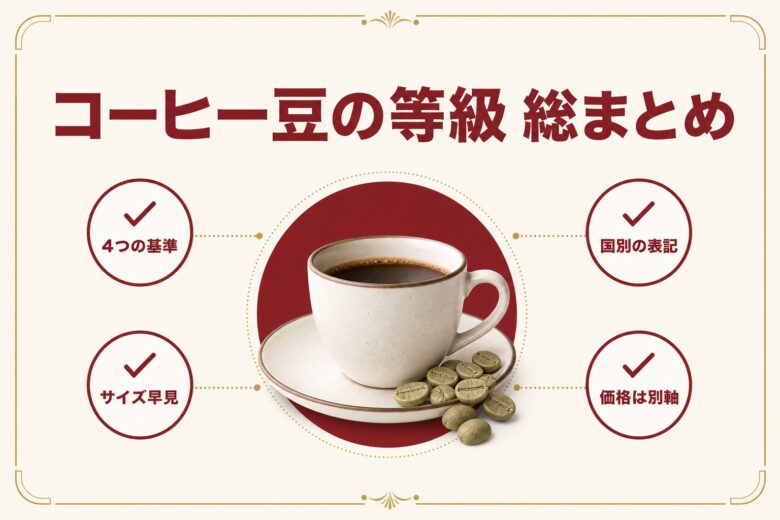 コーヒー豆の等級・グレードのまとめ