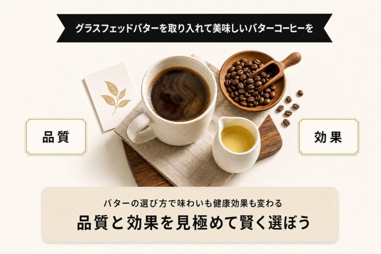 グラスフェッドバターを取り入れて美味しいバターコーヒーを