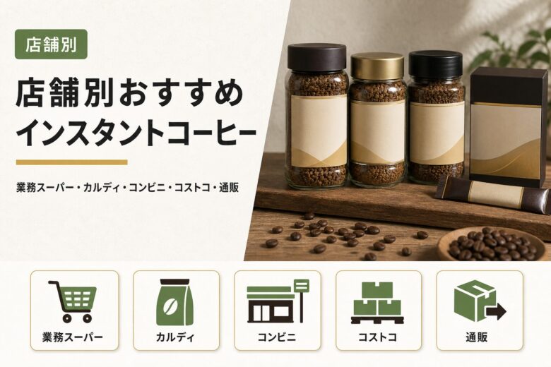 店舗別おすすめインスタントコーヒー