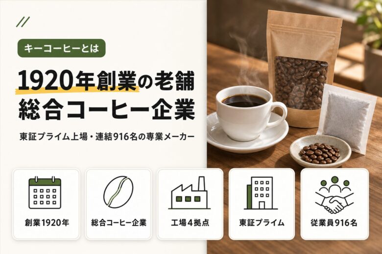 キーコーヒーとは？老舗コーヒーメーカーの基本情報