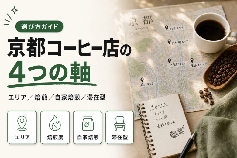 京都のコーヒー店を選ぶ4つの軸