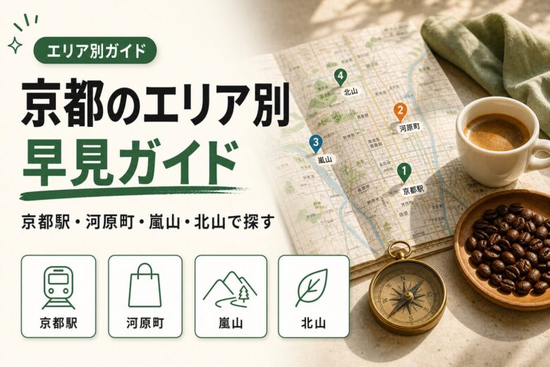 京都のエリア別コーヒー店マップ