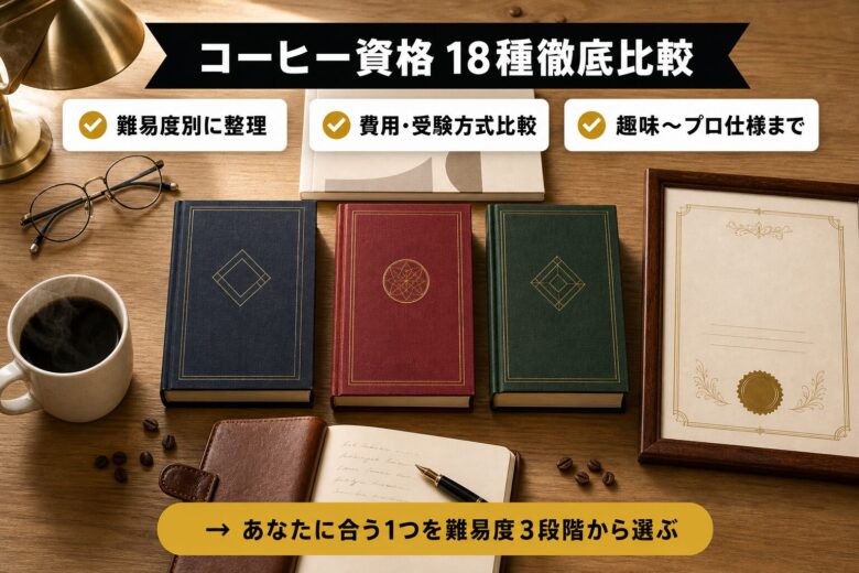 コーヒーのおすすめ人気資格ランキング18選を徹底比較