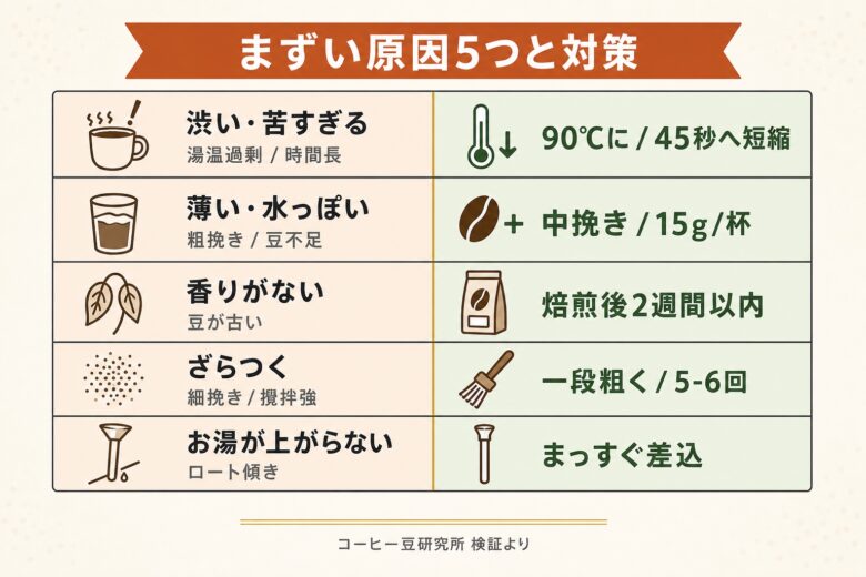 サイフォンコーヒー まずい 原因と対策