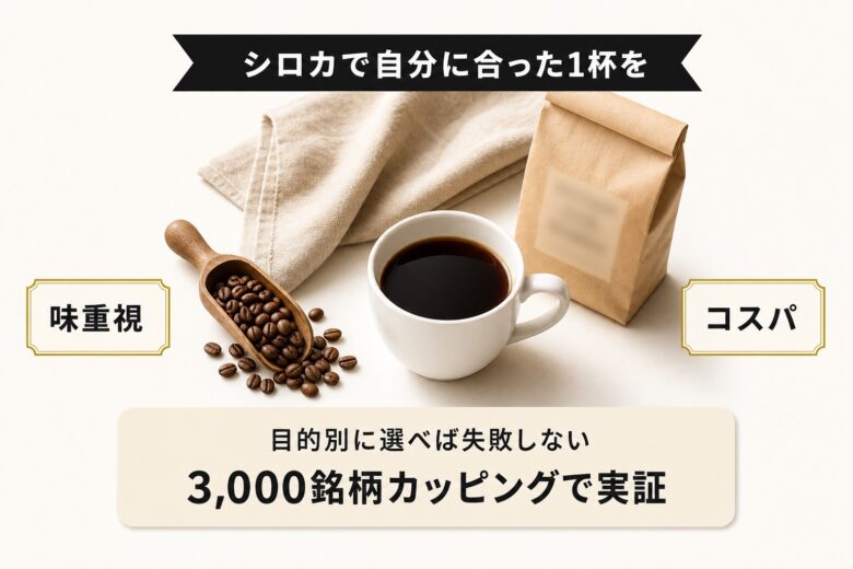 シロカのコーヒーメーカーで自分に合った1杯を見つけよう