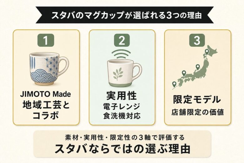スタバのマグカップが選ばれる3つの理由