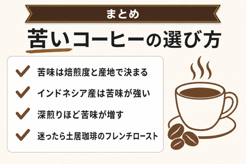 おすすめの苦いコーヒーから好きな味を見つけてみよう