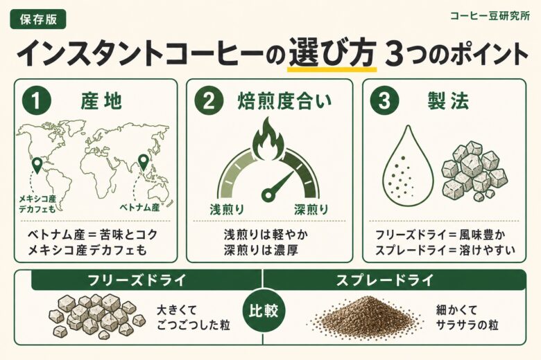 業務スーパーのインスタントコーヒー 選び方3つのポイント