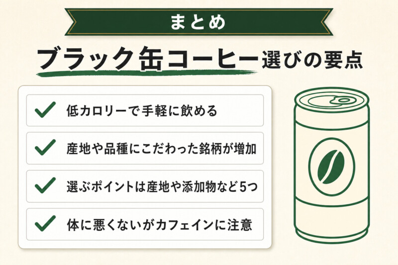 お気に入りのブラック缶コーヒーを見つけてコーヒーブレイクを楽しもう!