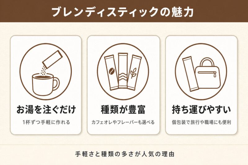 ブレンディスティックの魅力