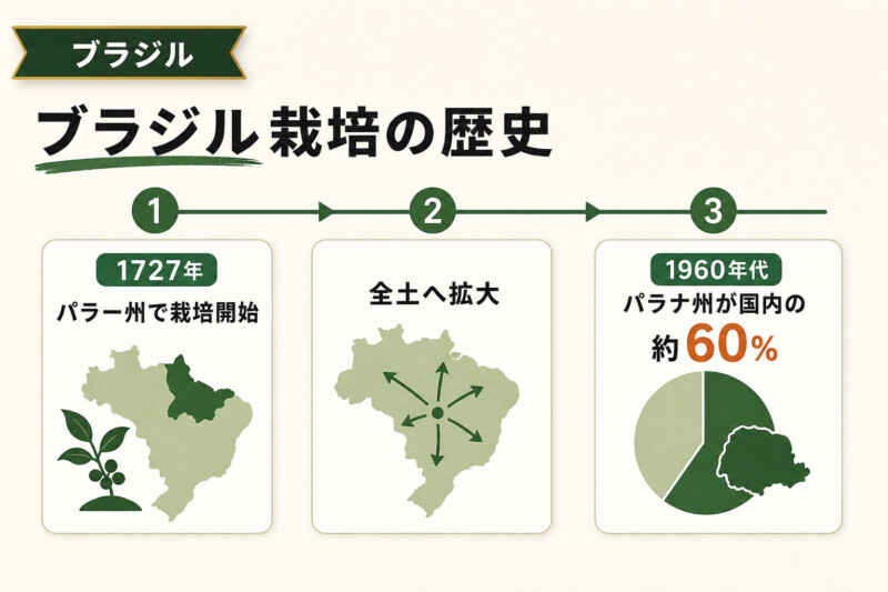 ブラジルコーヒー栽培の歴史