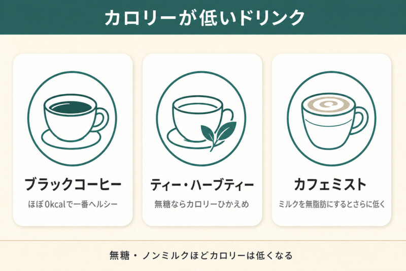 カロリーが低いドリンク