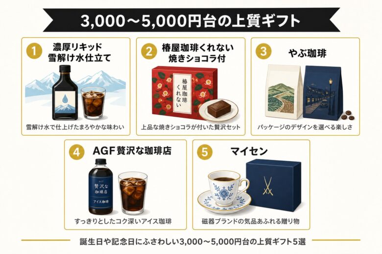 3000〜5000円台の上質コーヒーギフト