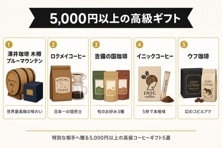 5000円以上の高級コーヒーギフト
