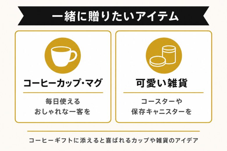 コーヒーギフトと一緒に贈りたいアイテム
