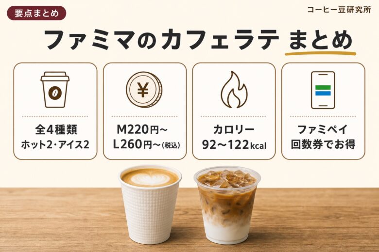 ファミマ カフェラテ まとめ