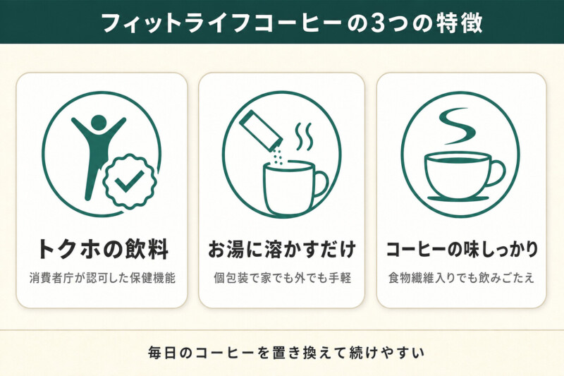 フィットライフコーヒーの特徴