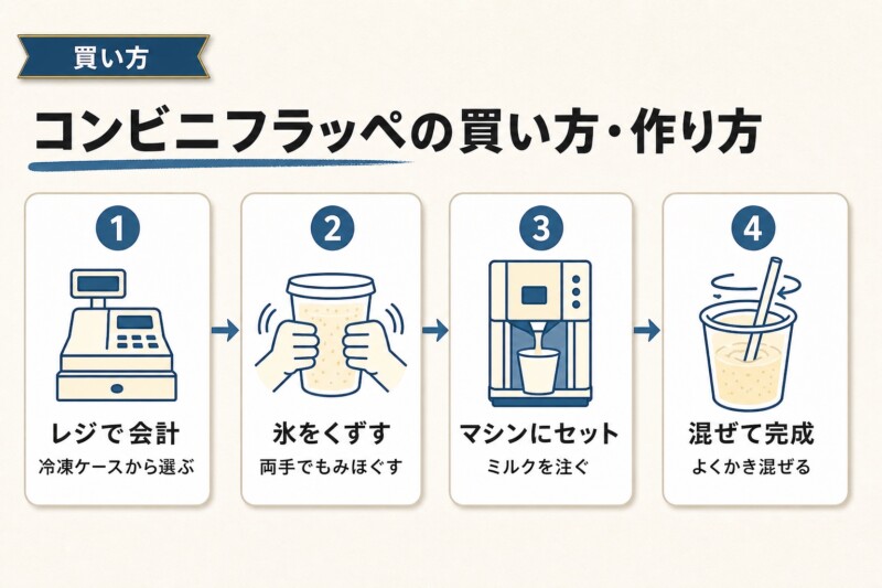 コンビニフラッペ・スムージーの買い方と作り方