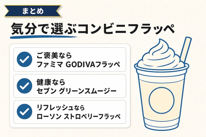 コンビニのフラッペ・スムージー まとめ