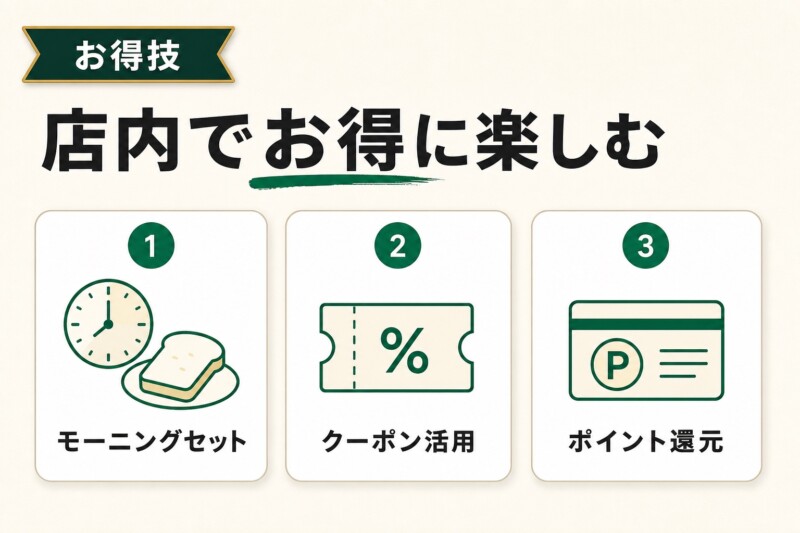 星乃珈琲店を店内でお得に楽しむ方法