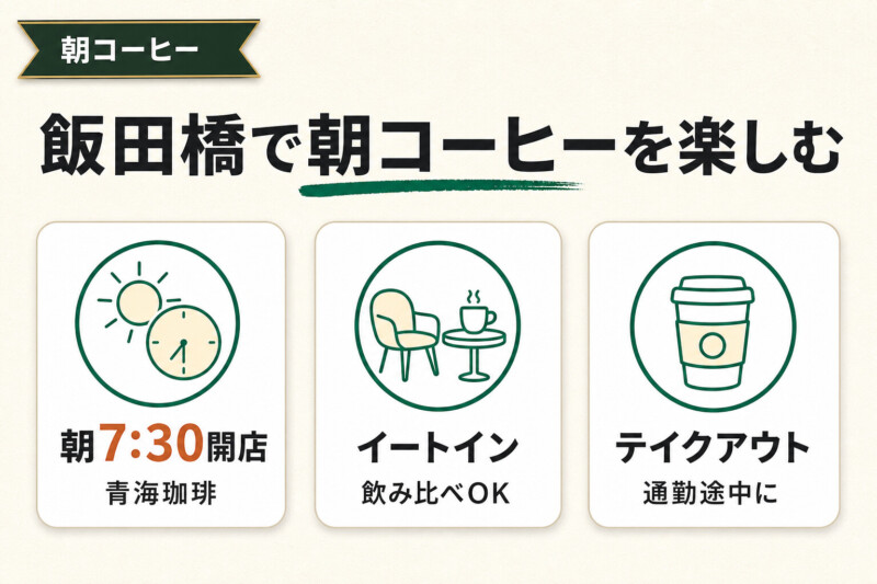飯田橋で朝コーヒーを楽しむ方法