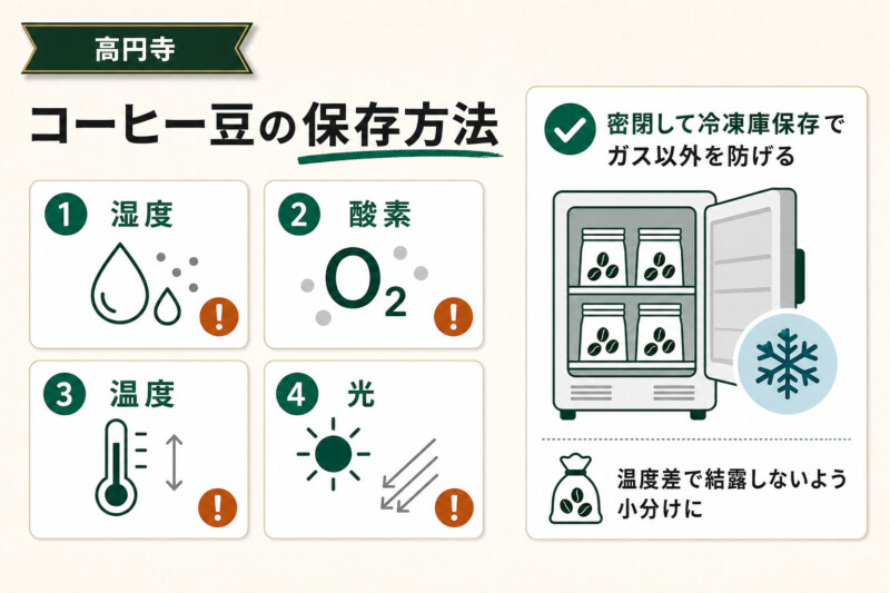 コーヒー豆の保存方法