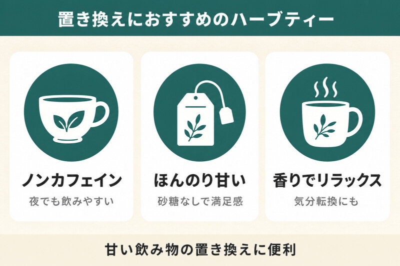 置き換えにおすすめのハーブティー