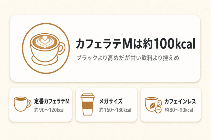 ローソンのカフェラテのカロリー